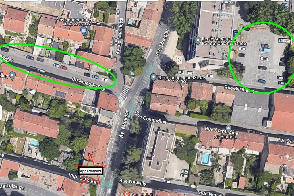 The Rooftop - Ac Clim - Wi-Fi - Parking Gratuit Dans La Rue Avignon Exterior foto